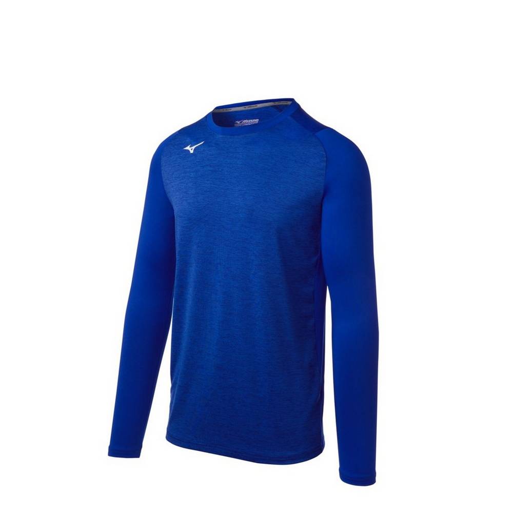 Mizuno Alpha Stretch Sleeve Férfi Base Layer Királykék FQW487129